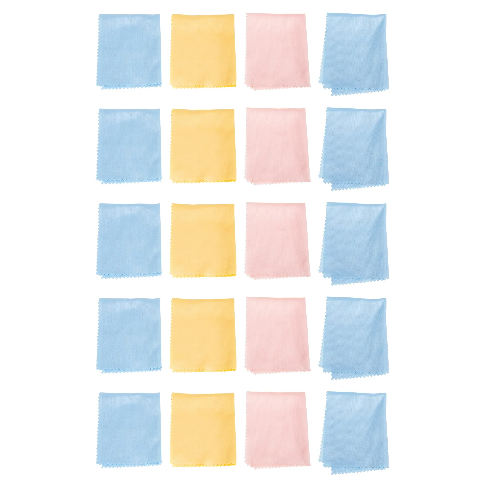 

20 Pcs Microfiber Cleaning Cloths Durable Reusable Musical Instrument Polishing Cloth Piano Guitar Tool Storage