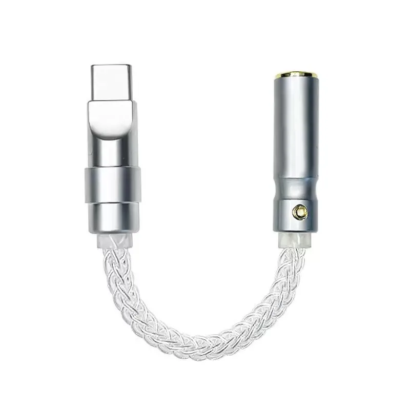 

100% Pure Silver Cable New CX31993 MAX97220 Flagship HiFi Audio Decoding Type C 2.5/3.5/4.4mm Lossless DAC Headphone Amplifier