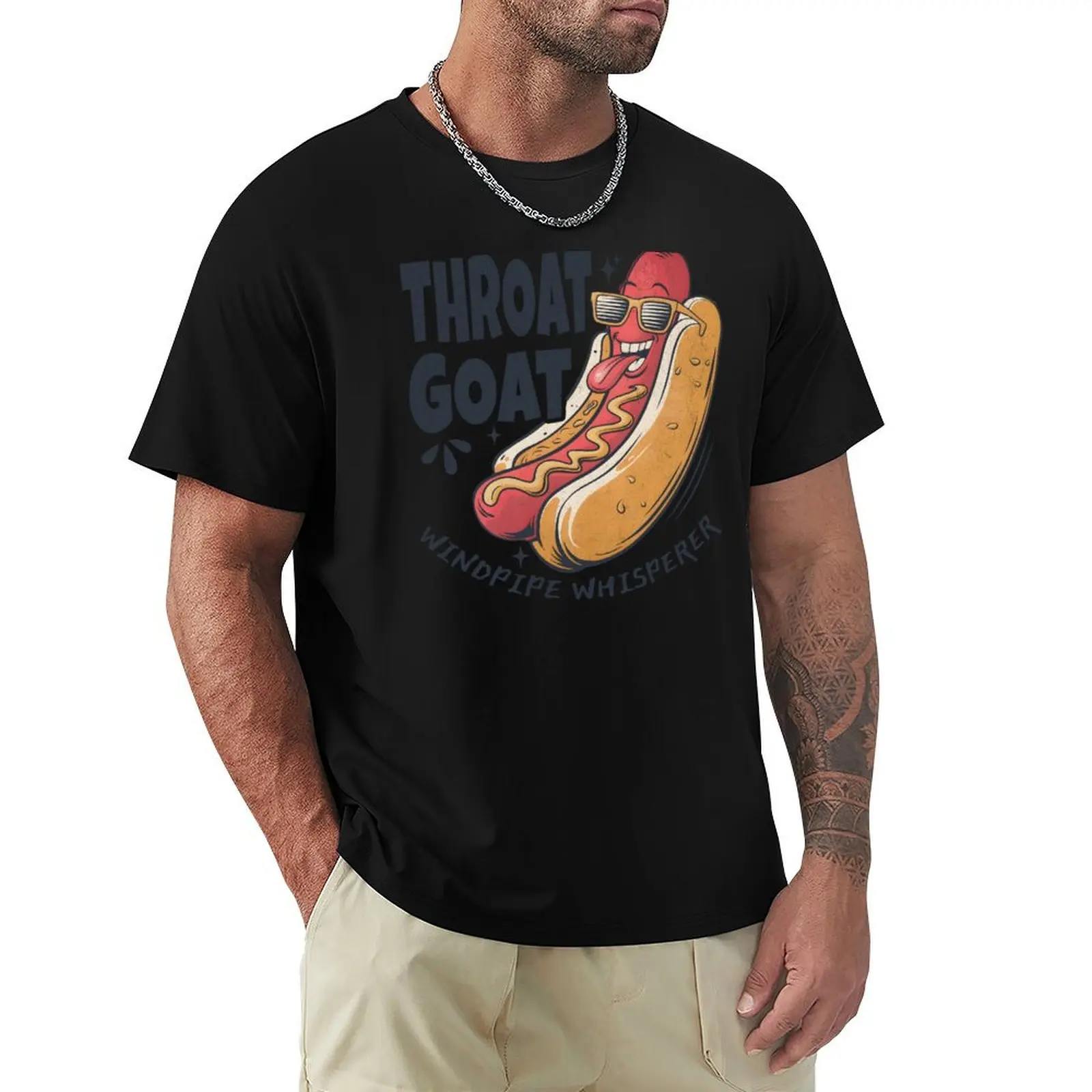 

Throat Goat - Hotdog T-Shirt oversized graphic tee rapper graphic tees mens designer clothes