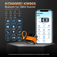 KONNWEI Car OBD2 Fault Diagnostic Tool Bluetooth Connection MAXOBD App Control Scan Clear Error Codes Car OBD2 Scan Tool