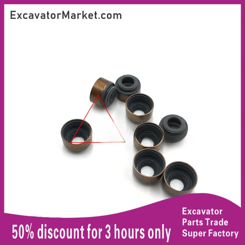 Excavator Spare Cummins a2300 engine valve oil seal forklift a2300 valve oil seal rubber particle gasket excavator accessories