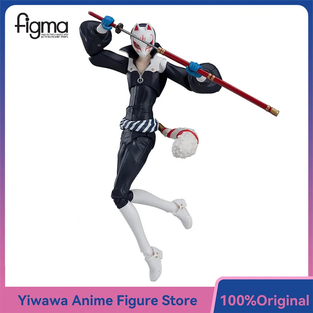 Figma originale Max Factory # 404 Fox (Persona5) (libération) 15.5cm figurine d'action Anime à collectionner joli modèle jouets d'ornement