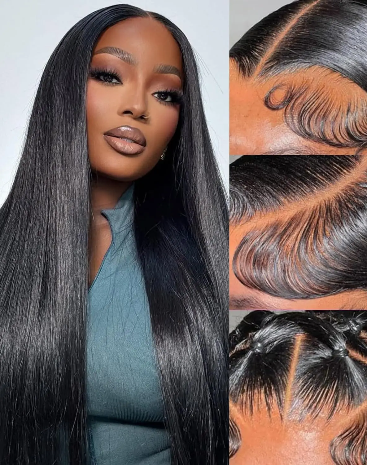 

Прямые парики фронта шнурка, человеческие волосы 13x4 Hd, прозрачные парики шнурка, предварительно выщипанные для женщин, бесклеевой бразильский кружевной фронтальный парик