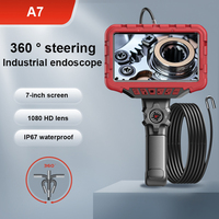 7-inch display screen Industrial endoscope 360 ° turning 200W HD 3.9/6mm camera pipeline automotive carbon deposition detection