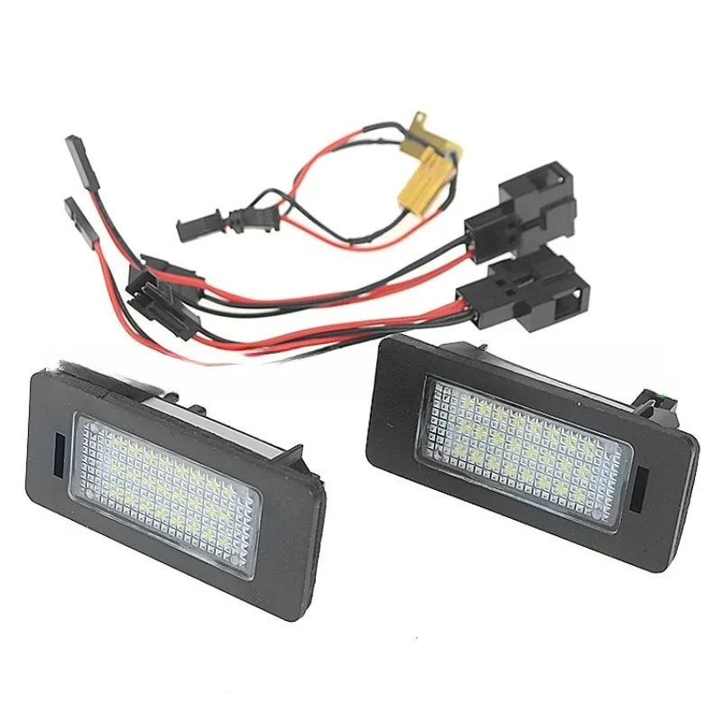 

3 Superb B6 Fabia for A7 A1 A3 A4 A6Q3Q5 New 2PCS LED Number License Plate Light Lamp for SKODA Rapid Yeti Octavia With adapter