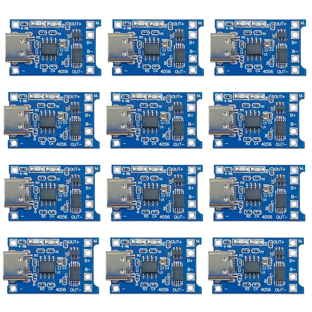 Type-c/Micro/Mini USB 5V 1A 18650 TP4056 Lithium Battery Charger Module Charging Board With Protection Dual Functions 1A Li-ion