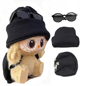 Pakaian Boneka Mini Aksesori Pakaian untuk Ropa Labubu Idol Boneka Katun 10cm 1/6 BJD Canva Hadiah Pakaian Topi Kacamata Ransel Canva 8 pakaian bjd penjualan terbaik - №