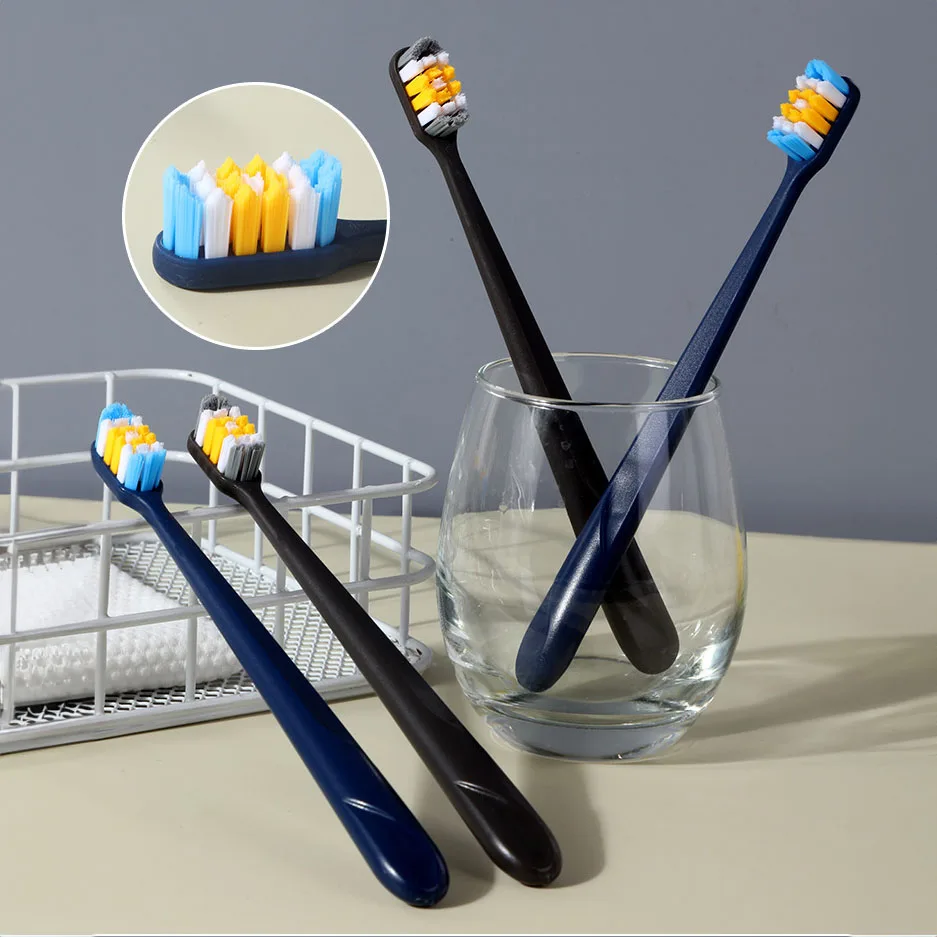 

Toothbrush Wave Bristle Toothbrush Oral Cleaning Teethbrush Toothbrush for Remove Tea Stains Smoke Stain Hard bristles for Adult