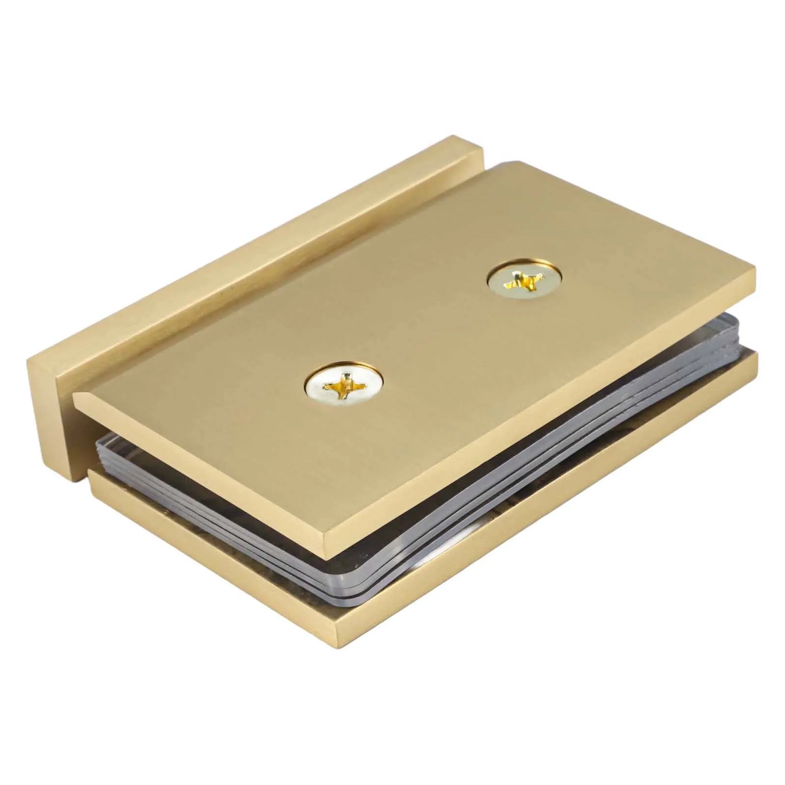 

Bathroom Installation Chrome Brass Glass Bracket Concealed Design Glass Clamp Installation Polished Frosting Finish