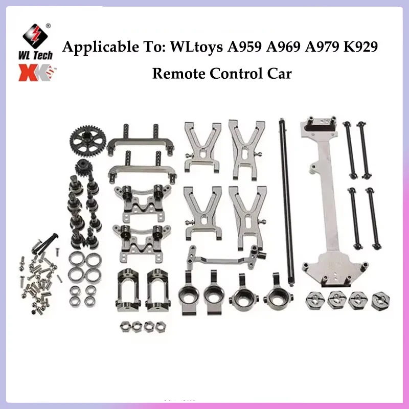 Wltoys 959B 969B 979B A959 A969 A979 Радиоуправляемая машина для взрослых Часть из алюминиевого сплава Изысканно изготовленный комплект для сборки передней оси для 1:18