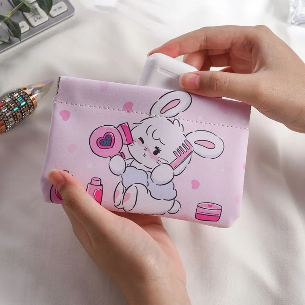 

Fashion Portable Lipstick Makeup Bag Mini Cartoon Jewelry Handbag Travel Simple Key Small Bags for Women Girls