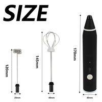 Handheld electric mixer, milk frother, coffee maker, portable blender, 3-speed cream maker, kitchen ingredient mixer