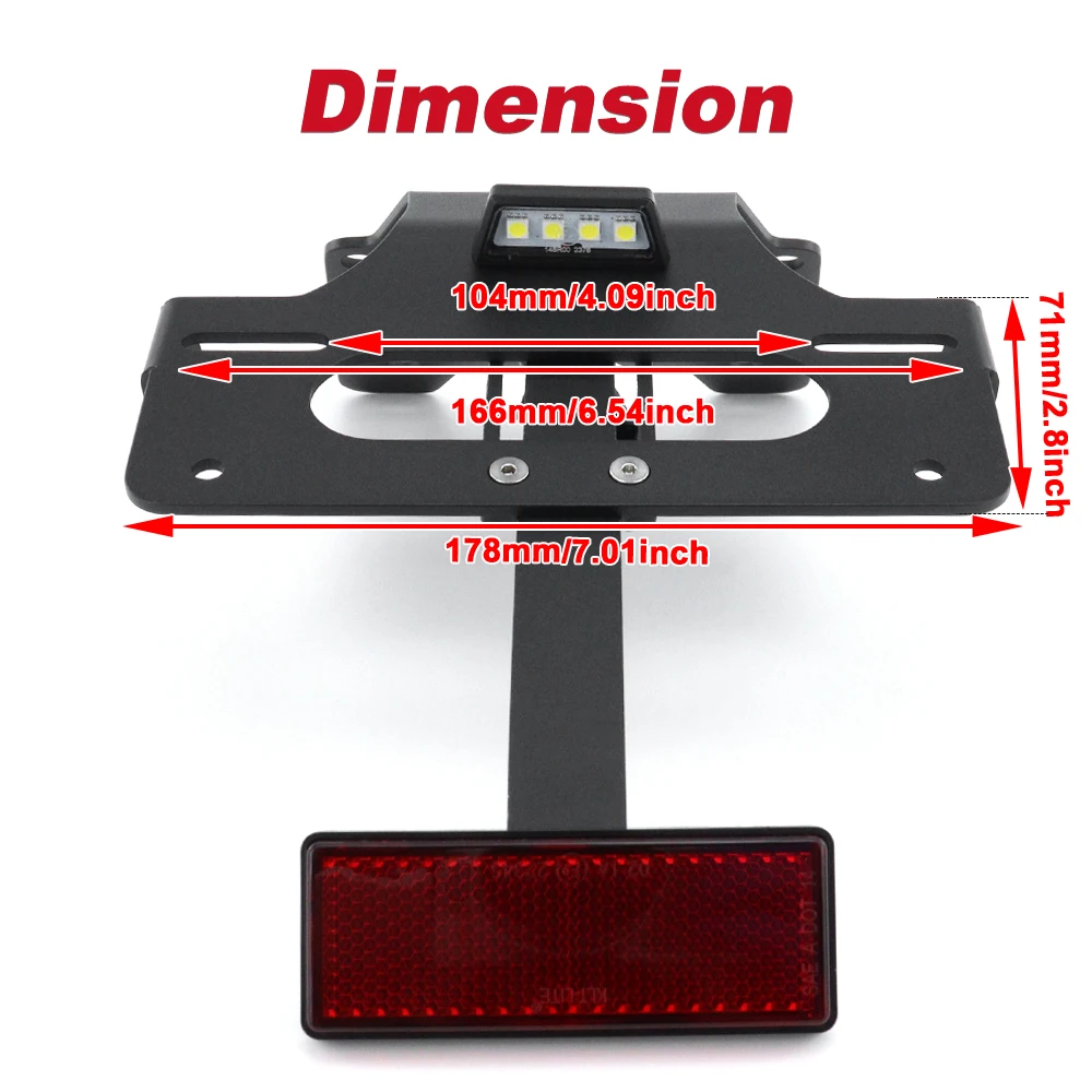 For YAMAHA TENERE 700 XTZ690/ Rally/ World Raid/World Rally T7 Rear Tail Tidy Fender Eliminator Kit License Plate Holder Bracket