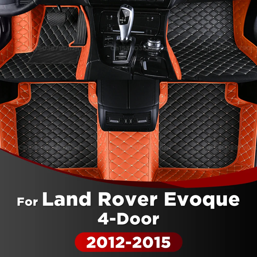 

For Land Rover Evoque 4 Doors 2012-2015 14 13 Car Floor Mats Custom Auto Foot Pads Automobile Carpet Cover Interior Accessories