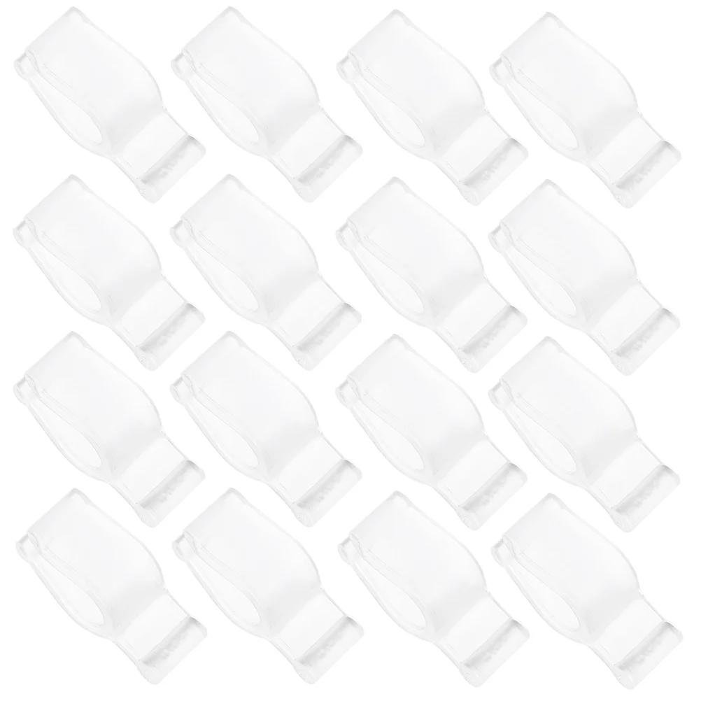 

50 Pcs Bottle Pump Head Buckle Part Clip Holder Dispenser Collar Transparent Cleansing Oil
