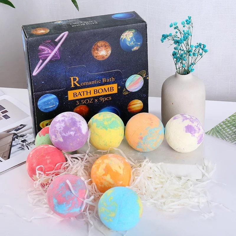 Bath Bombs Bathroom Easy Carry Skin Exfoliating Bubble Balls 1 Box Exfoliation Anti-fatigue Skin Care Products Fragrance