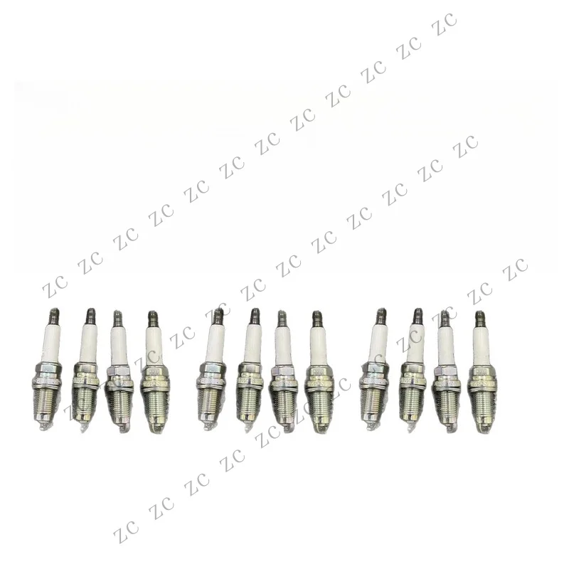 S+ For Bentley Continental Flying Spur W12 Engine 07C905600 12pcs Spark Plug