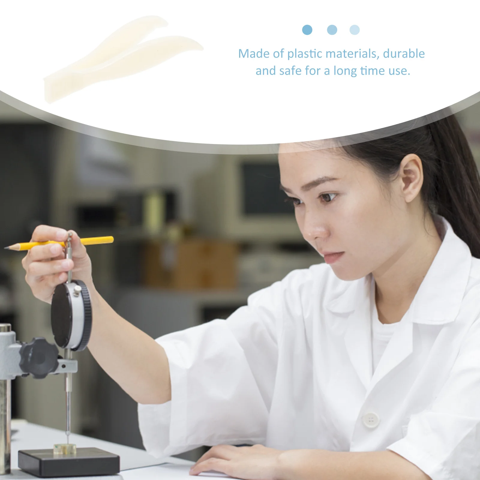 

3Pcs Scale Tweezers Reliable Plastic Laboratory Tweezer Accurate Handling Tools for Balance Weights Use Scales Tweezer