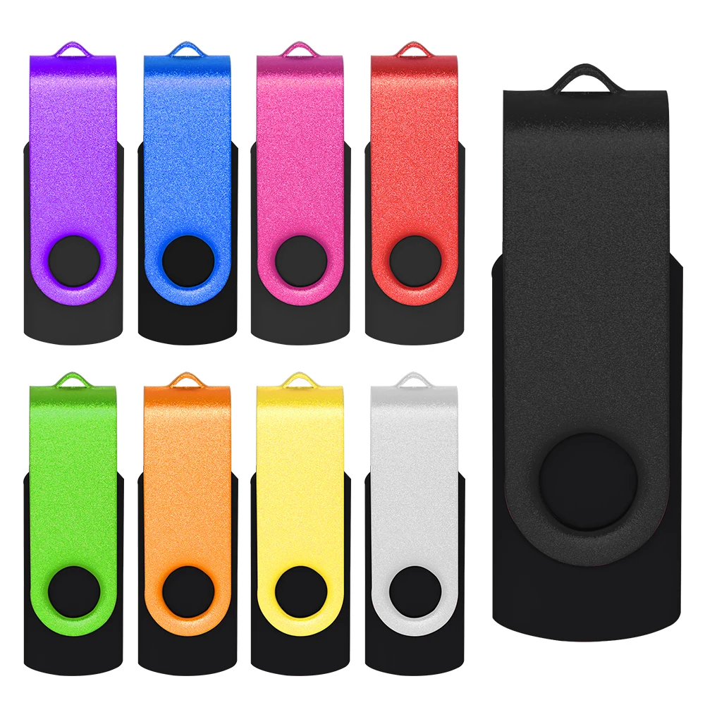 10pcs/lot USB 2.0 USB Flash Drive Flash Memory Card 32GB Pendrive 64GB Usb Stick 4GB 8GB 16GB Memory Stick U Disk Free Logo