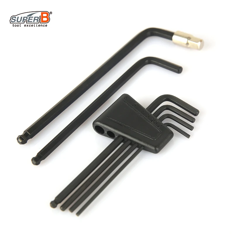 6Pcs/set Multifunction Allen wrench 2/2.5/3/4/5/6mm Hexagon Allen Key Wrench Tools Set Flat/Ball Head Bicycle Repair Tools