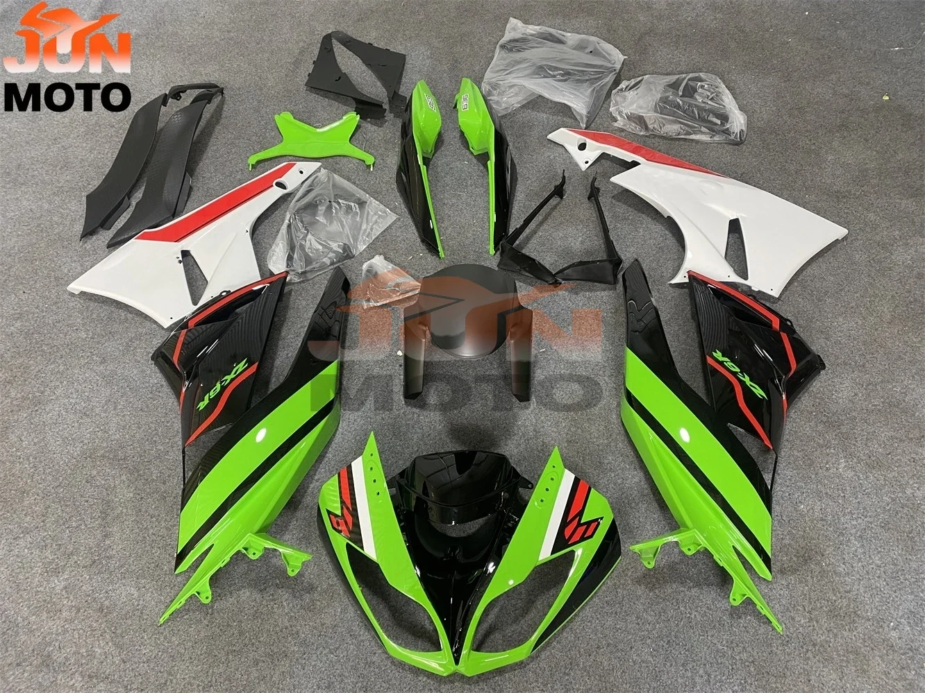 Комплект обтекателей для мотоцикла JUN из ABS-пластика для Ninja ZX6R 636 ZX-6R 2009 2010 2011 2012 09 10 11 12