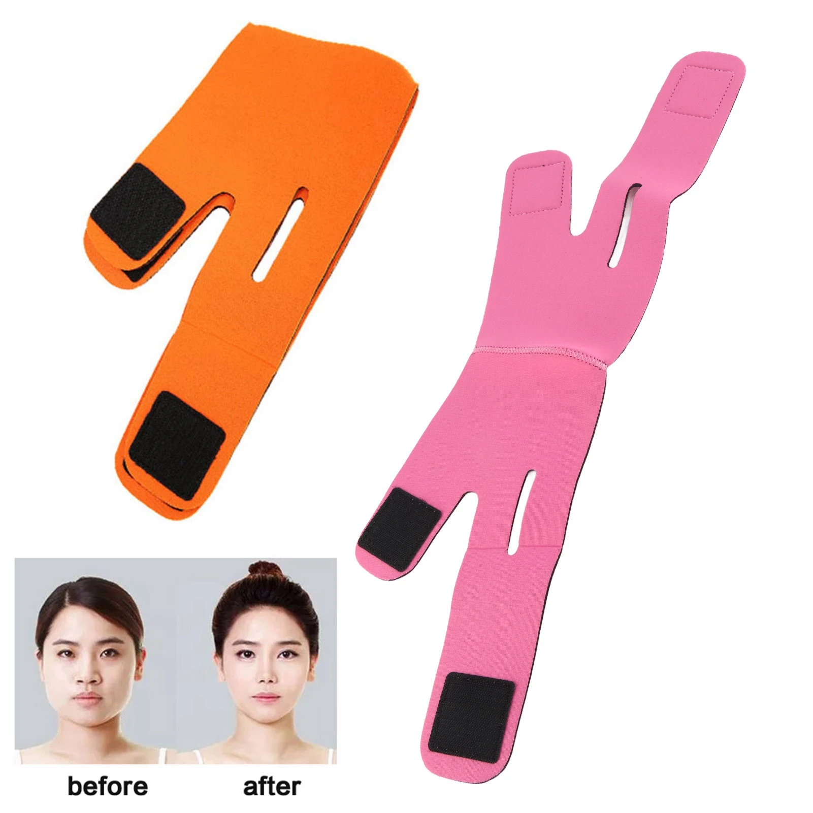 Cinturón facial adelgazante que levanta la mascarilla facial de doble barbilla apretada pero no extraña adecuada para todo tipo de herramienta de adelgazamiento con forma de cara