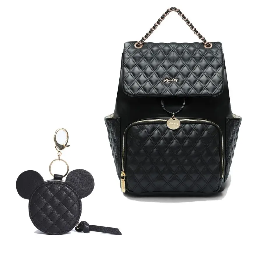 

fong Diaper Bag Backpack, Leather Diaper Bag with Changing Pad,Organizing Pouches and Insulated Pockets with Pacifier Holder Cas