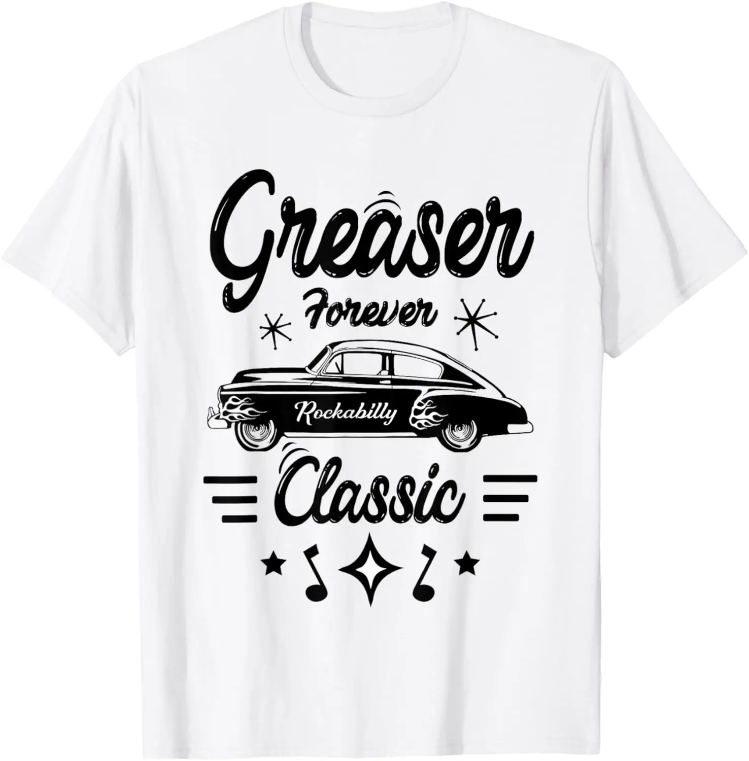 

1950s Sock Hop Costume Retro 50s Vintage Rockabilly Greaser T-Shirt