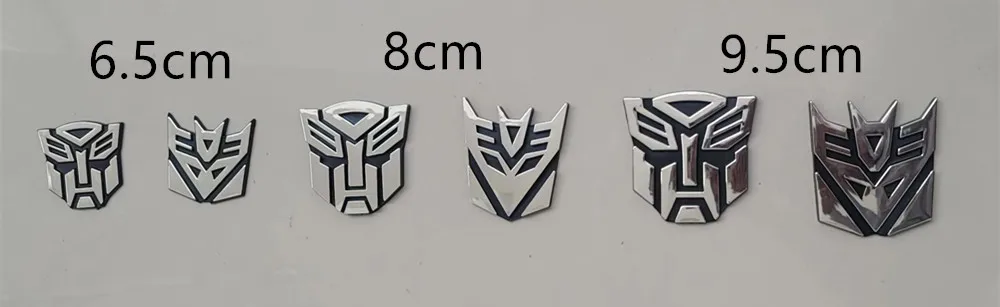 3D Metal Autobot Transformers Car Rear Boot Trunk Side Fender Emblem Badge Sticker Decals For Universal Car Styling Accessories