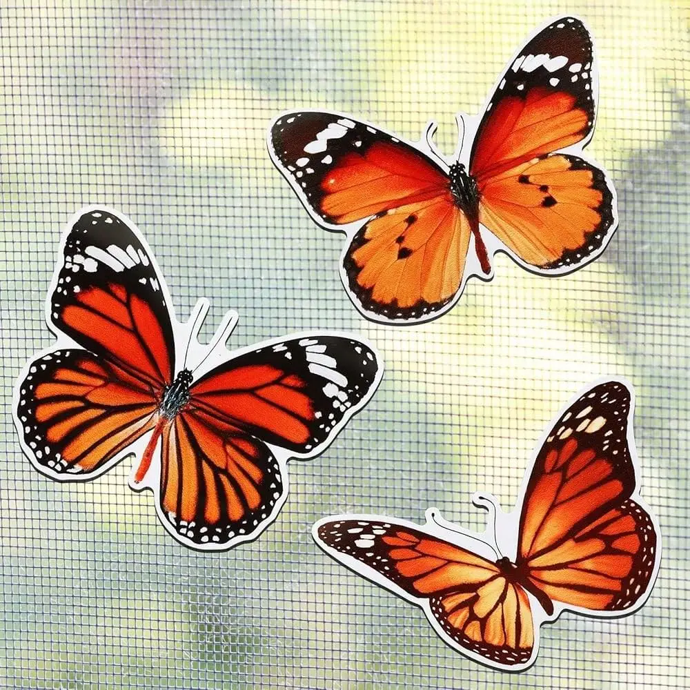 

Pcs Butterfly Screen Door Magnets Flexible Double Sided Door Magnets Decorative Protectors For Sliding Screen Doors Prevent Peo