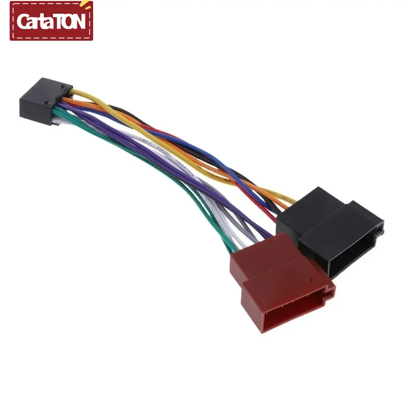 Wire Harness Adaptor for Kenwood / JVC Car Stereo Radio ISO Standard Connector Adapter 16 Pin Plug Cable Car Wire Cable Adapter
