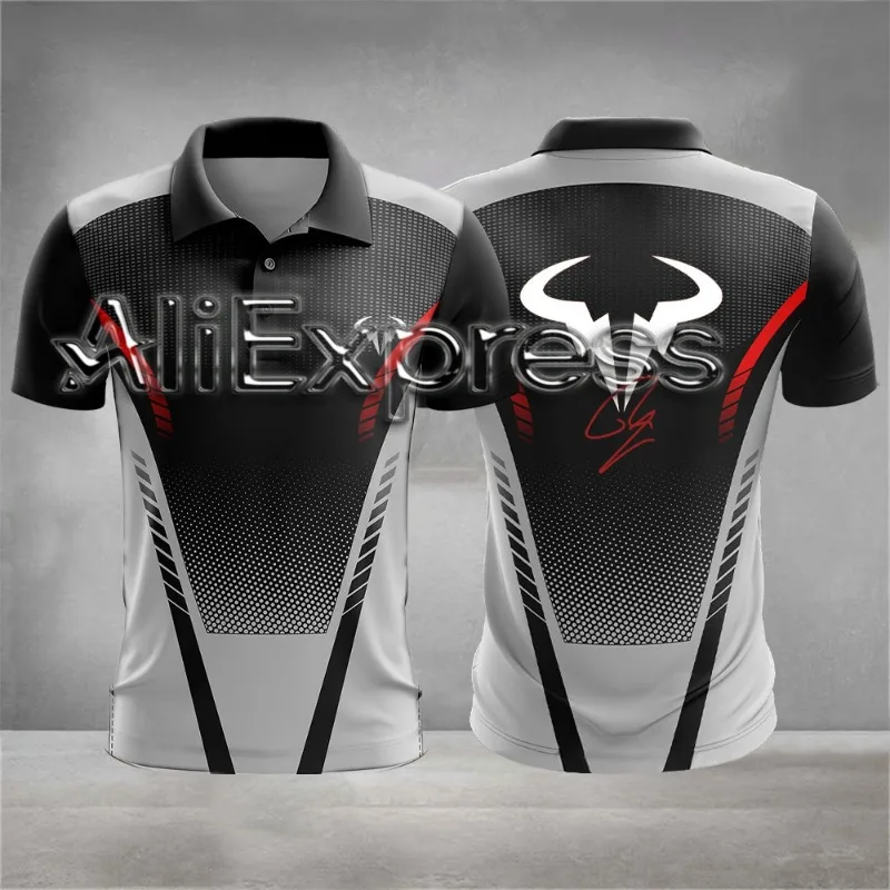 

2025 Men's and Women's Breathable Fashionable Tennis Sportswear, Short Sleeved T-shirt with Quick Drying Collar