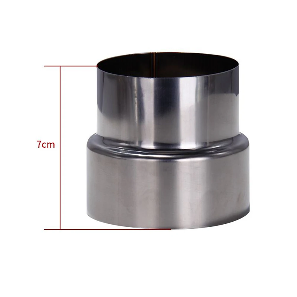 

Exhaust Pipe Adapter Stainless Steel Flue Liner Reducer Tubing Connector Chimney Adaptor Multiple Size Stove Pipe Liner