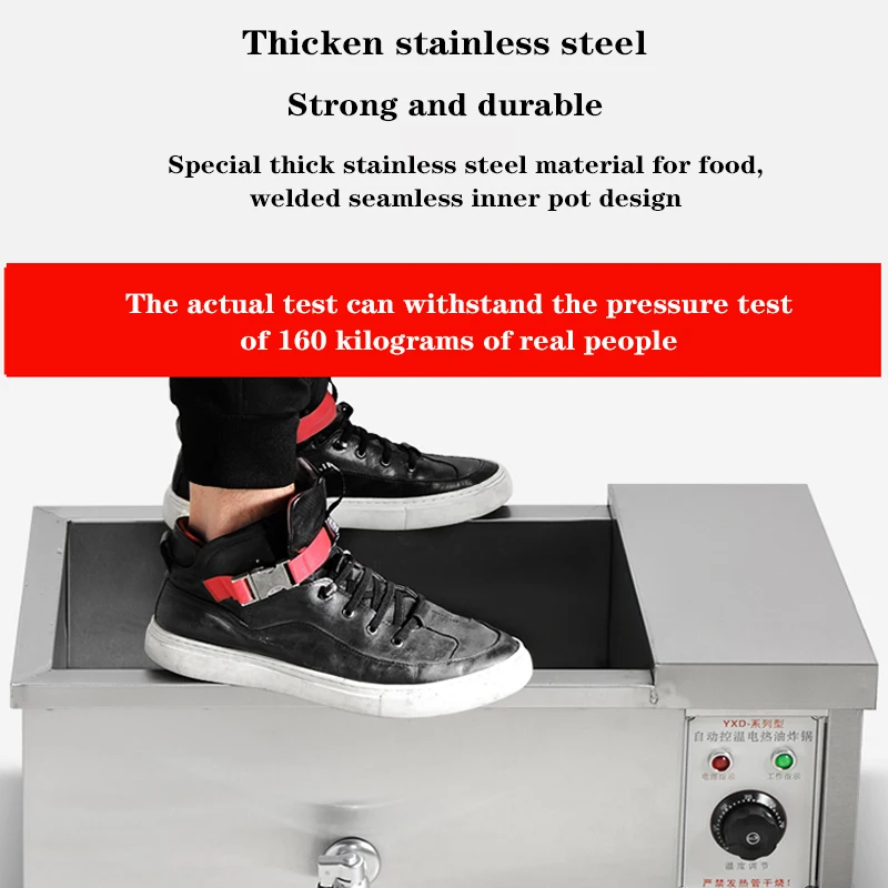 เครื่องทอดไก่ไฟฟ้าพร้อมตะกร้าทอด220V/3000ใช้ในครัวเรือน12L