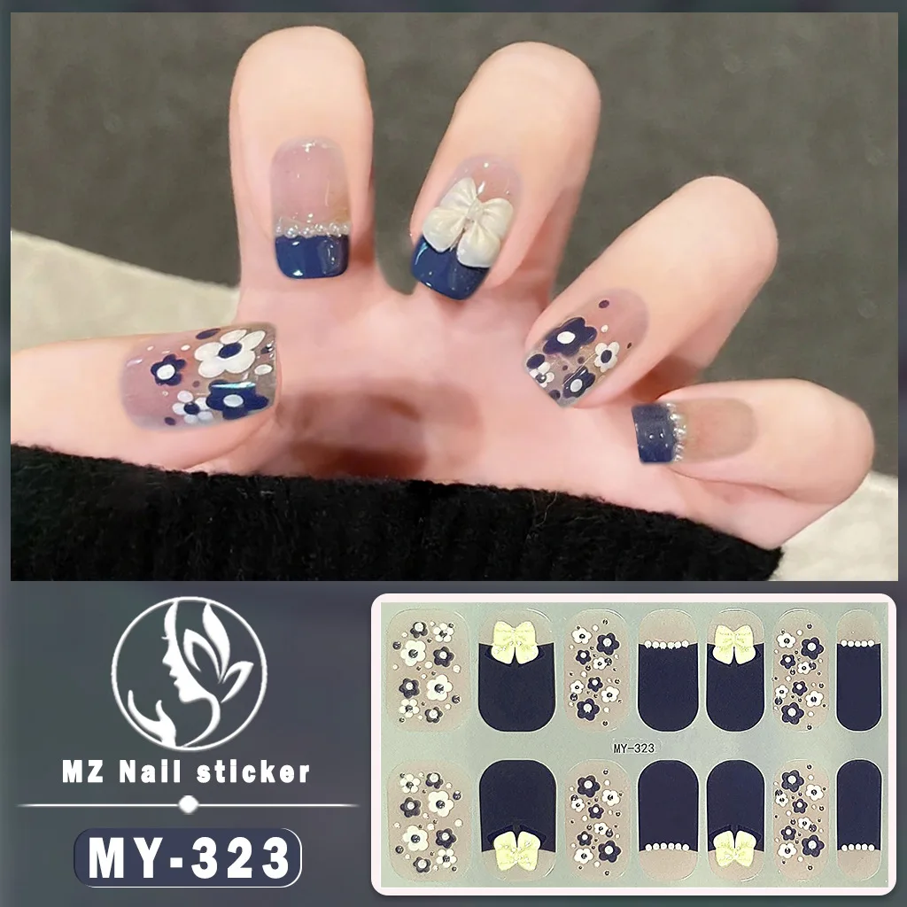 14 Tips Gradient Nail Stickers Long Lasting Full Cover Wraps Samoprzylepne naklejki na paznokcie DIY Bez konieczności pieczenia, gotowe do użytku w salonie