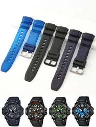 For Casio 16mm Convex Interface Accessories W-S220HDD-S100 MCW-100H MCW-110H Rubber Waterproof High Quality Resin Watch Strap