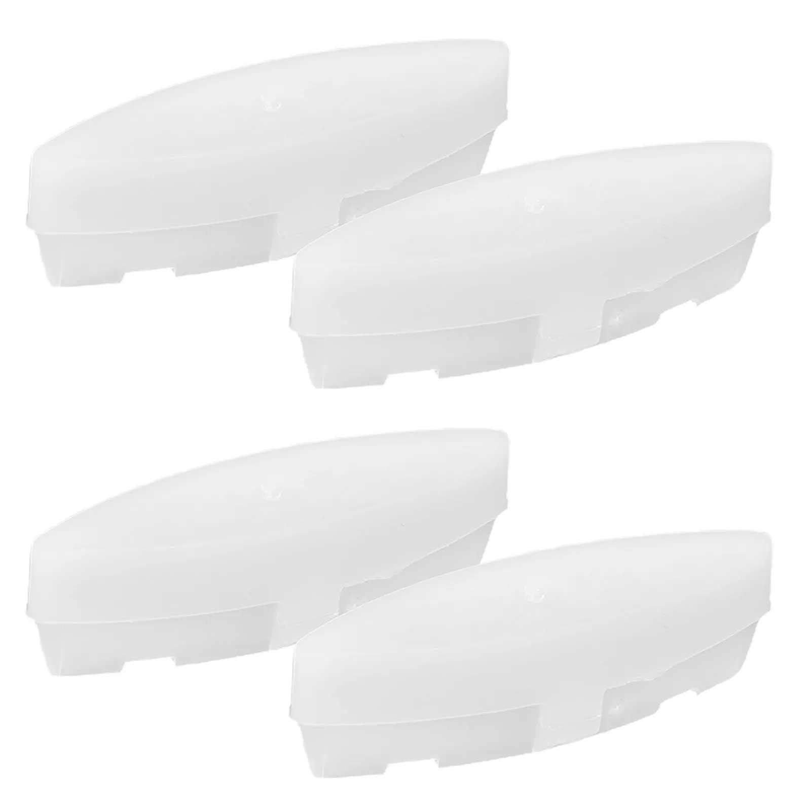 4Pcs Toilet Seat Bumper Pads Anti Slip White Self Adhesive Quiet Close Cushions Stable Grip Toilet Lid Cover Pads for Home