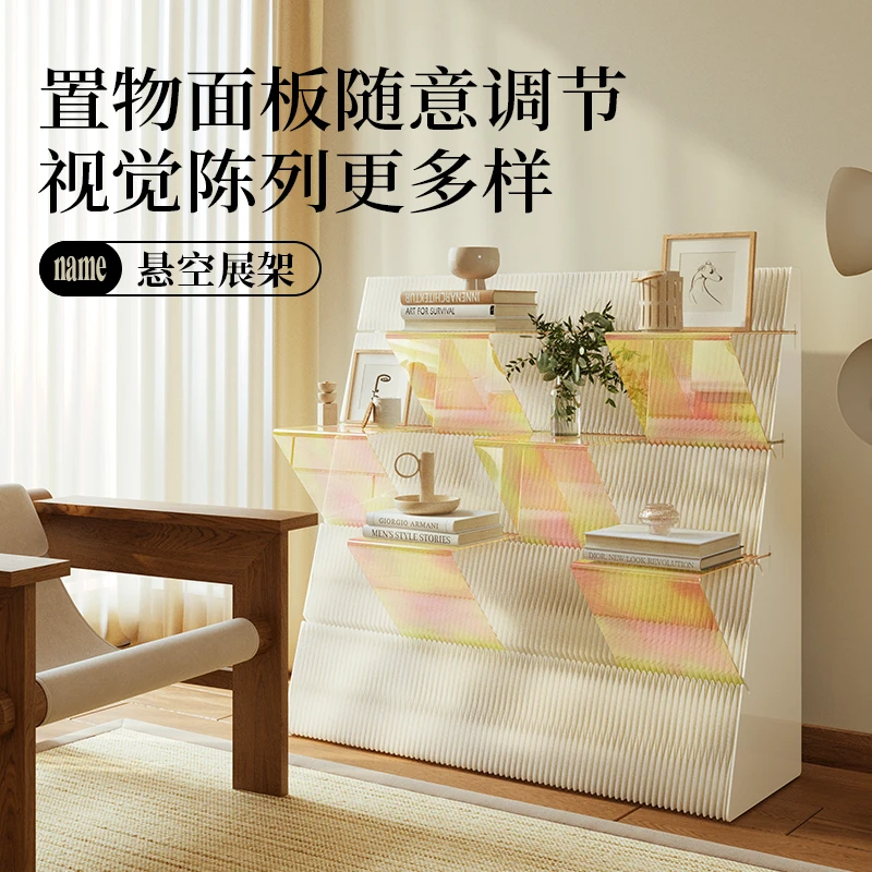 Eighteen paper multi-layer shelf, floor to floor book shelf, display rack, snack cabinet, commercial display, folding acrylic