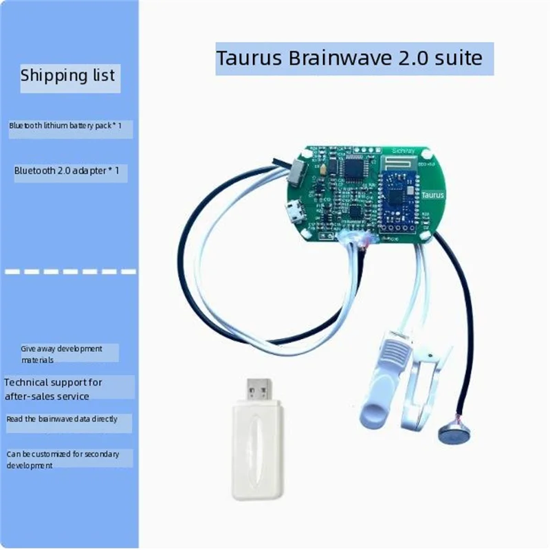 TGAM Brainwave Sensor Module Kit - EEG Based Concentration Monitoring Brainwave Detection And Analysis Tool