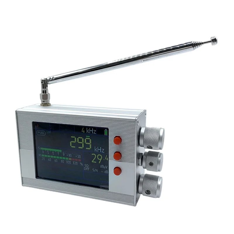 フルバンド TEF6686 FM/AM 短長波高周波ラジオ受信機伸縮アンテナシルバー 144Khz-27000Khz スペアパーツ