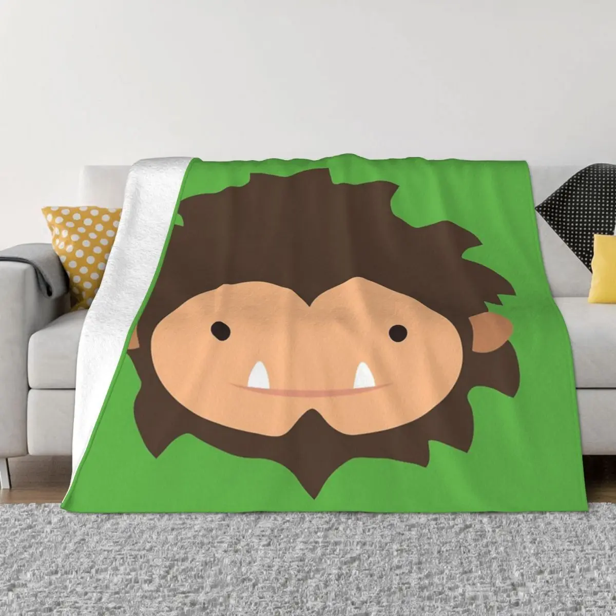 Sneaky Sasquatch Big Head Anime Knee Blanket Quilt For Bed Thin Wadding Blanket Throw Blanket