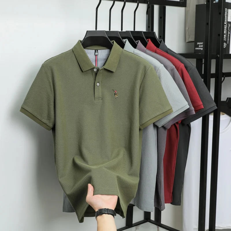Klassisches Sommer-Produkt der Marke Paul Pony: besticktes, reines Baumwoll-Polohemd mit kurzen Ärmeln, ideal für den täglichen, bequemen Gebrauch und als lässiges Oberteil für Herren. – Detail 22