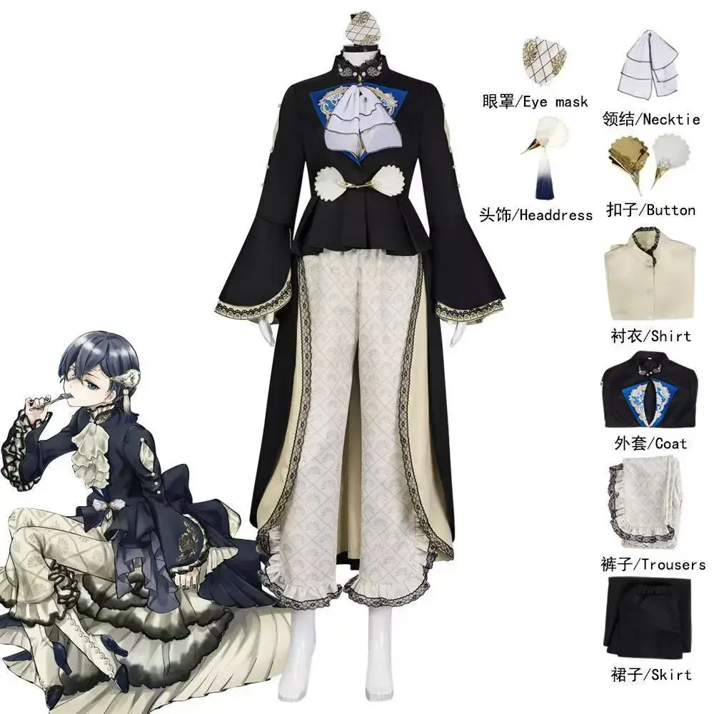 لعبة جديدة لعام 2026 أزياء بلاك بتلر Ciel Phantomhive التأثيرية Ciel Phantomhive أزياء أنيمي كرنفال كوميك كون البدلة #2