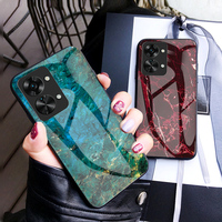 Oneplus Nord 2T Nord2T 5G CPH2399 CPH2401 Case Marble Grain Tempered Glass Hard Back Cover Silicone Bumper for Oneplus Nord 2T