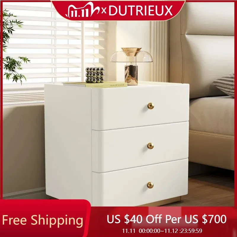 

Fashion Nordic Bedside Table With Drawers Space Saving Interior Night Table Aesthetic Design Mesitas De Noche Salon Furniture