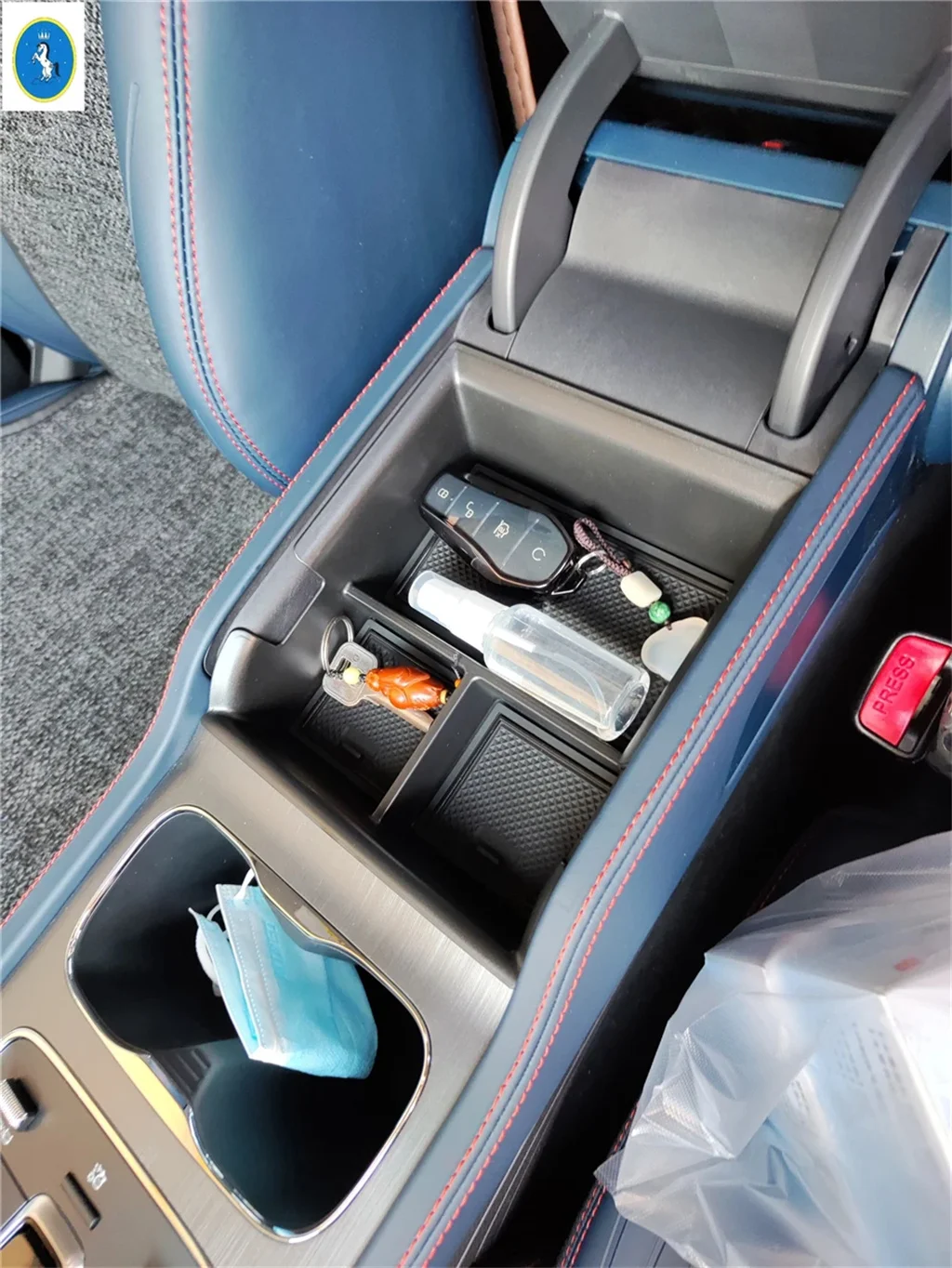 

Accessories For BYD Atto 3 Yuan Plus 2022 2023 2024 Car Armrest Box Storage Tray Center Console Organizer Container Holder Inner