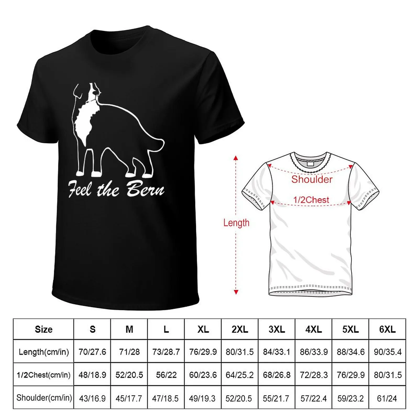 Feel the Bern | Bernese Mountain Dog | NickerStickers? on Redbubble T-Shirt vintage t shirts baggy shirts oversizeds shirts men