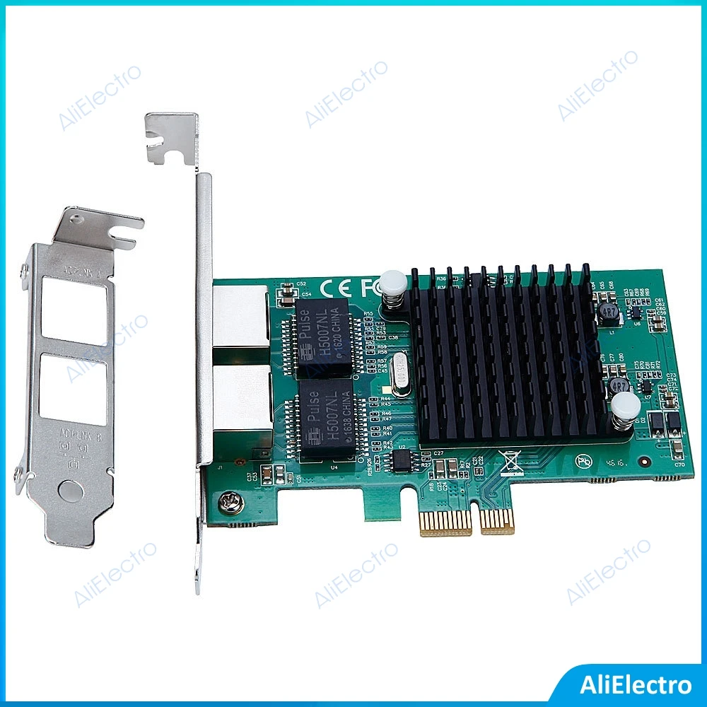 

PCIe Gigabit Dual Port NIC Server Network Lan Adapter card with Intel 82575 10/100/1000Mbps for Desktop PC