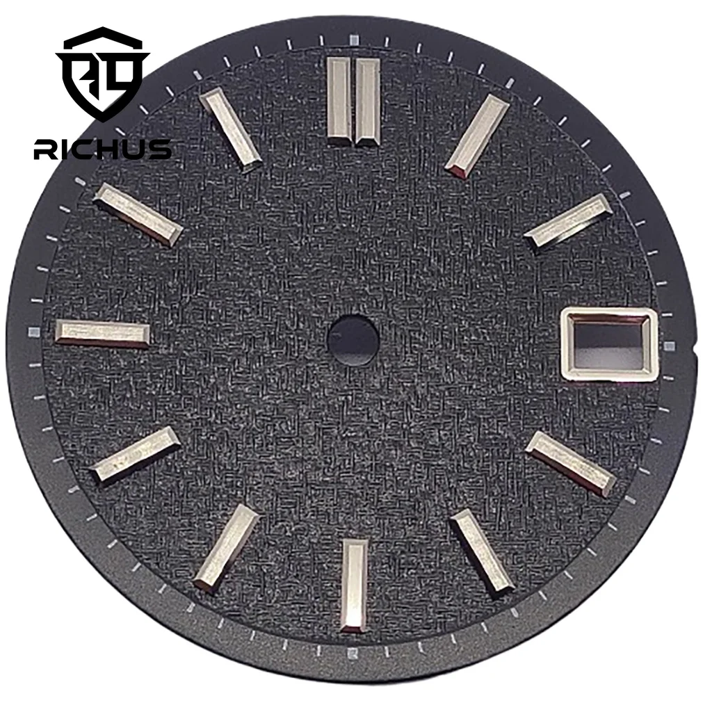 RICHUS NH35 นาฬิกา Dial 28.5 มม.สีดําสีขาวสีเขียวสีชมพูนาฬิกา Dial Fit NH34 NH35 NH36 นาฬิกาอุปกรณ์เสริม