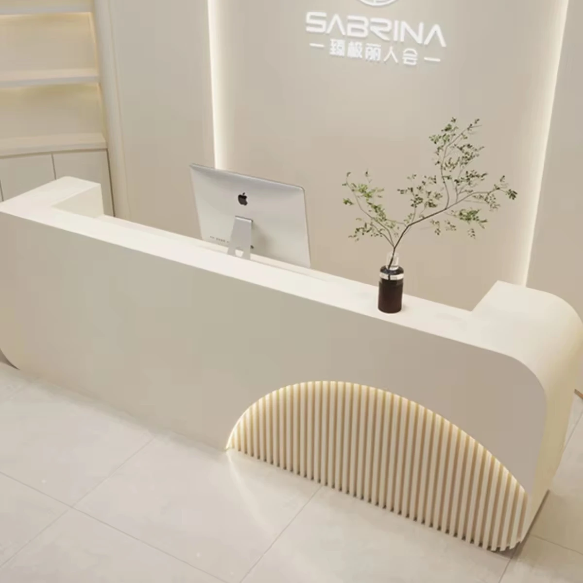 

Luxury Front Table Office Reception Counter Front Desk Reception Desk For Spa And Salon